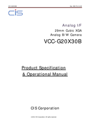 CIS VCC-G20X30B Product Specification & Operational Manual