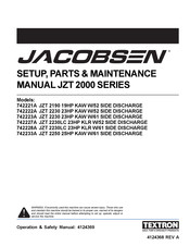 Textron Jacobsen JZT 2000 Series Setup, Parts & Maintenance Manual