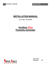 SensAble AccSens Plus Installation Manual