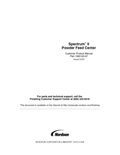 Nordson Spectrum II Customer Product Manual