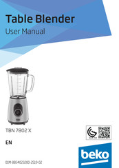 Beko TBN 7802 X User Manual