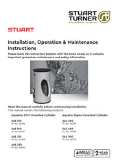 Stuart Turner Aquastor ECO SAE 150 Installation, Operation & Maintenance Instructions Manual