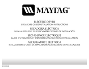 Maytag 3RMED4905TW2 Use & Care Manual Installation Instructions
