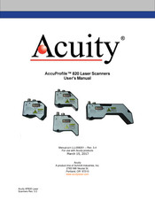 SCHMITT Acuity AccuProfile AP820-80 User Manual