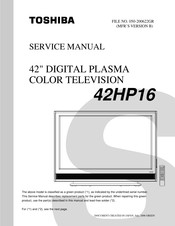 Toshiba 42HP16 Service Manual