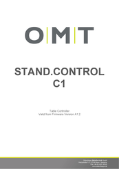 OMT STAND.CONTROL C1 Operation Manual