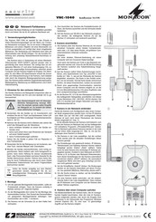Monacor VNC-1040 Quick Manual