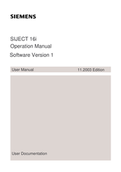 Siemens SIJECT 16i Operation Manual