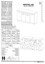 FMD Furniture BRISTOL 4XL 4020-404 Assembly Instruction Manual