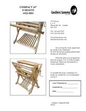 Leclerc Looms 1022-0001 Manual