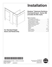 Bradley Bradmar 400 Series Installation Manual