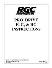 Rgc PRO Drive E Instructions Manual