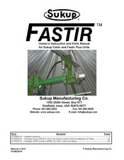 Sukup Fastir Owner’s Instruction And Parts Manual