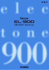 Yamaha Electone EL-900 Owner's Manual