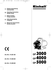 EINHELL GP5000 Operating Instructions Manual