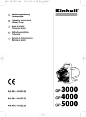 EINHELL GP3000 Operating Instructions Manual