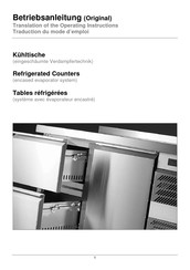 Salvis KSM Series Translation Of The Operating Instructions