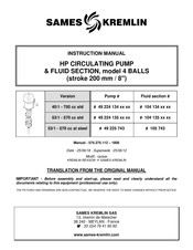 Sames Kremlin 40/1 - 750cc std Instruction Manual