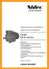 Leroy-Somer Nidec FLSD Series Recommendations For Installation And Maintenance