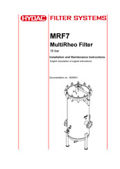 Hydac MRF7 Installation And Maintenance Instructions Manual
