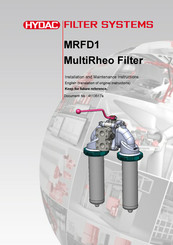 Hydac MRFD1 Installation And Maintenance Instructions Manual