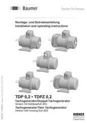 Baumer Hubner Berlin TDP0,2LT-6 Installation And Operating Instructions Manual