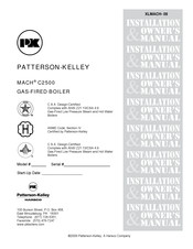 Harsco Patterson-Kelley MACH Series Installation & Owner's Manual