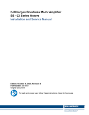 Kollmorgen EB-106-B Installation And Service Manual