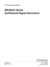 Anritsu MG369 C Series Programming Manual