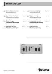 Truma Panel EM LED Operating Instructions Manual