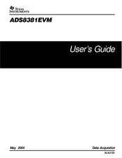 Texas Instruments ADS8381EVM User Manual