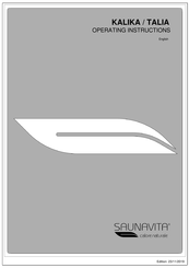 Saunavita KALIKA Operating Instructions Manual