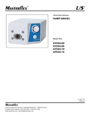 Masterflex L/S 07555-00 Operating Manual