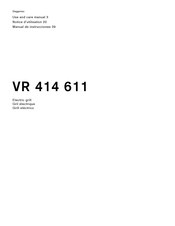 Gaggenau VR 414 611 Use And Care Manual
