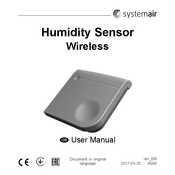 SystemAir Humidity Sensor Wireless User Manual