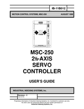 Industrial Indexing Systems MSC-250 User Manual