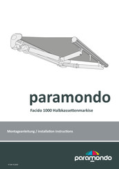 paramondo Facido 1000 Installation Instructions Manual