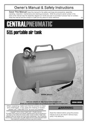 Harbor Freight Tools CENTRAL PNEUMATIC 65595 Owner's Manual & Safety Instructions