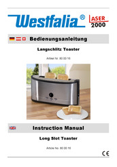 Westfalia 80 00 16 Instruction Manual