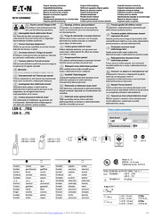 Eaton 106851 Original Operating Instructions