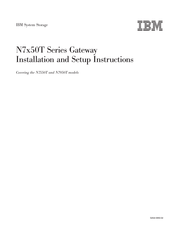 IBM N7550T Installation And Setup Instructions
