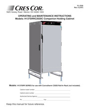 Cres Cor H137SRR Series Operating And Maintenance Instructions Manual
