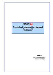 Caen N1471AR Technical Information Manual