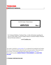 Toshiba 40RV52U Service Manual