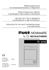 Schulthess Fust Novomatic TK 6096 Instructions For The Use