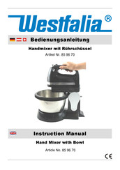 Westfalia 859670 Instruction Manual