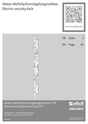 Assa Abloy Effeff 519 Installation And Fitting Instructions