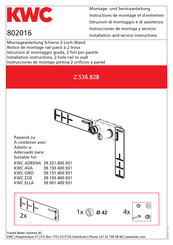 KWC Z.536.828 Installation And Service Instructions