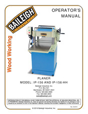 Baileigh Industrial IP-156-HH Operator's Manual