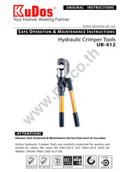 KUDOS UB-412 Safe Operation & Maintenance Instructions